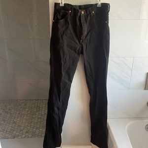 NWT Men’s Wrangler Black Jeans Cowboy Cut